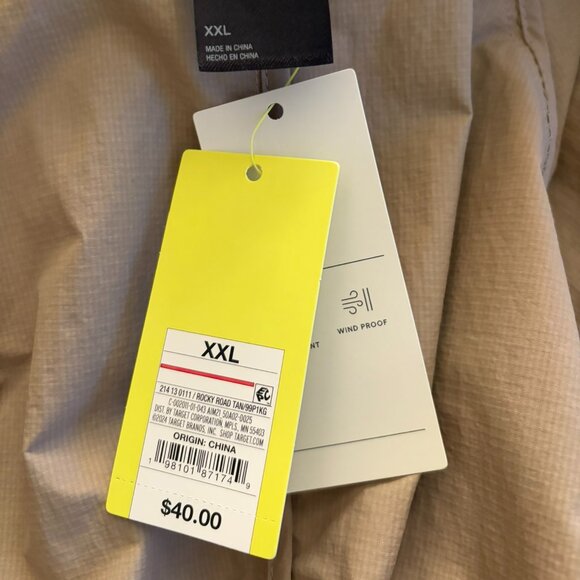 NWT Womens All In Motion Tan Trenchcoat Raincoat, Size XXL - Picture 7 of 9